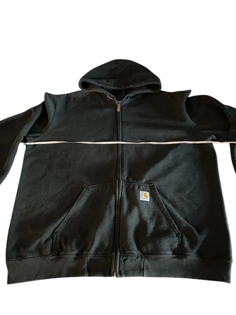 Carhartt Black Full-Zip Hooded Jacket Size XL